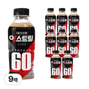 테이크핏 익스트림 고소한맛 국내 최대 단백질 함량 60g, 9개, 450ml