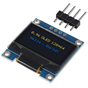 0.96형 OLED 디스플레이 모듈 3.3V I2C IIC 128X64 SSD1306, 노랑 파랑