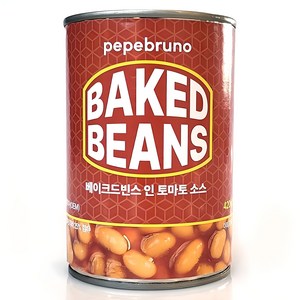 페페브루노 베이크드빈스 인 토마토 소스, 1개, 420g