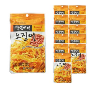서울지앤비 땅콩버터 오징어, 18g, 12개