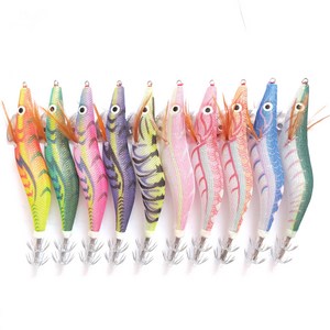 HOMEFISH 무늬오징어 에기 3.5호 UV야광 10종 색상 세트 쭈꾸미 갑오징어 문어, 1세트, 20g, 혼색