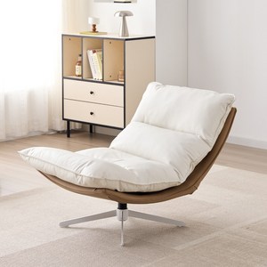 RM디자인 RM-FD 화이트 수유 원룸 서재 쿠션 라운지 의자 독서 1인 회전 소파, 1개, RM-FD 소파 화이트