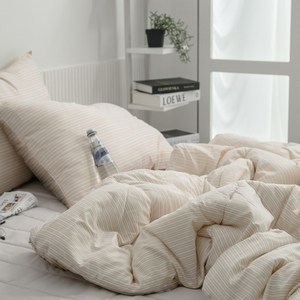 슬리안 사계절 스트라이프 먼지없는 항균 알러지케어 국산 차렵이불