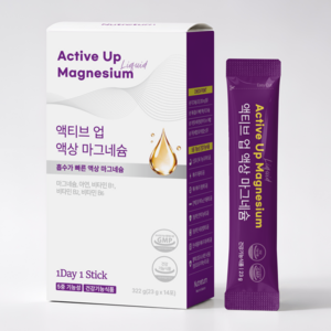 뉴트리턴 액티브 업 액상 마그네슘 14P, 1개, 322g