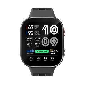 어메이즈핏 빕맥스 스마트워치, GPS + 블루투스, 49mm, 카본 그레이