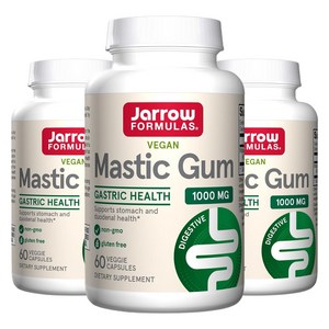 재로우 매스틱 검 1000mg 베지 캡슐, 60정, 3개 골드박스 특가