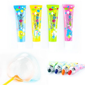매직 빨대풍선 10g 4개 세트 레트로 추억 장난감 칼라풍선, 1세트, 파랑1P+노랑1P+초록1P+분홍1P
