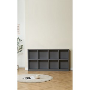 [유앤미가구] 2단 낮은 책장 교구장 일반형 1600 1200 800 서재방 아이방 홈오피스 책장, 그레이1600