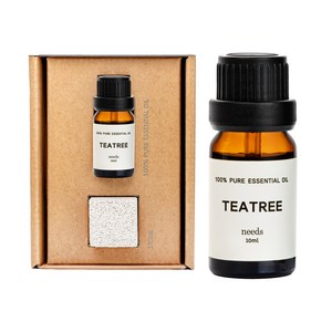 니즈 100% 천연 아로마 에센셜오일, 1개, 10ml, 티트리