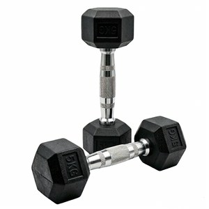 고급의냄새없는 PEV 헥사곤 덤벨, 2개, 5kg