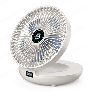 darlisex 무선 선풍기 접이식 bldc 무선 선풍기 벽걸이, 화이트