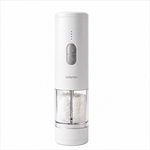 쿠민 2in1 전동 소금 후추 그라인더 업그레이드 듀얼 페퍼밀, 1개, 200ml