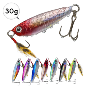 너츠 메탈지그 7종세트 부시리 방어 농어 삼치 고등어 우럭 배스 루어 서프루어, 1개, 30g, 혼합색상