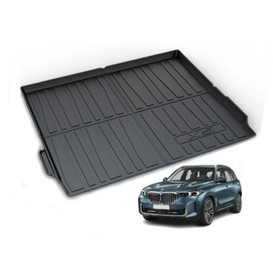리얼핏 3D 논슬립 TPE 호환 트렁크매트, 카본블랙, BMW X5 G05 2019년형~