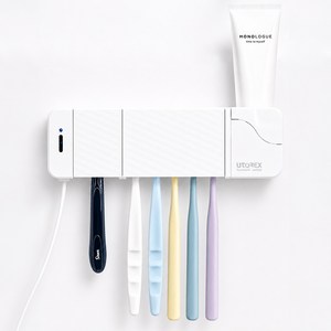유토렉스 클린케어 가정용 칫솔살균기, UTC-5500, 화이트