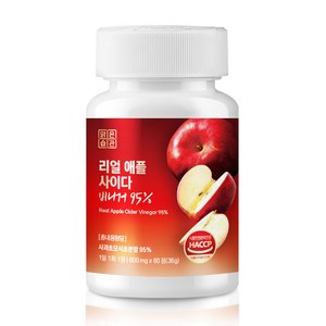 애사비 애플 사이다 비니거 사과초모식초 95% 맑은습관, 1개, 60정