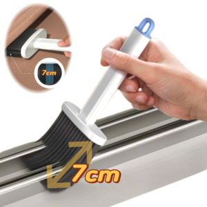 헤이데야 창틀틈새 청소브러쉬 먼지청소 창문 창틀 틈새청소 7cm 롱브러쉬 청소솔, 1개, 화이트블루