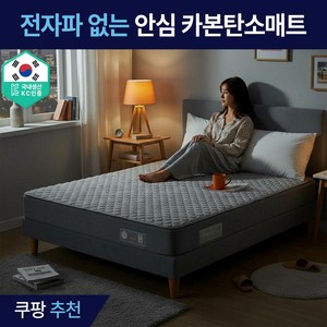 이지베베 탄소 카본 매트 워셔블 캠핑 장판 아기 안심 전기요, 퀸
