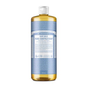 닥터브로너스 베이비 마일드 퓨어 캐스틸 솝 페이스 앤 바디워시, 950ml, 1개