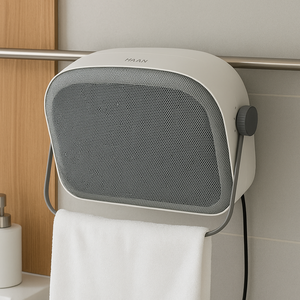 [25년 최신형] 더모아온 한경희 가정용 욕실 온풍기 초저소음 무타공 벽걸이형 PTC 욕실히터, 그레이