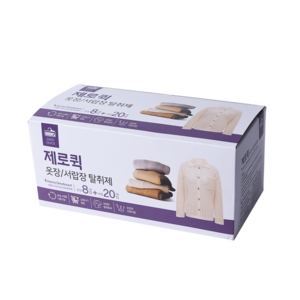 제로퀵 고급의류케어 옷장 서랍장 탈취제 라벤더, 1세트, 26.4g