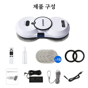 물 물 뿜기 무브러시 모터 창문 청소기, 흰색, YTK-02A