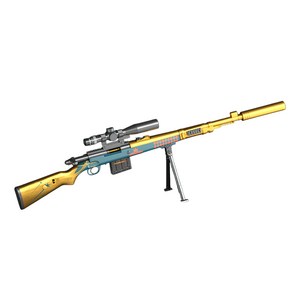 UB 카구팔 Kar98K 탄피 배출 소프트 너프건 스나이퍼 스코프 저격총, 1개, 01_골드