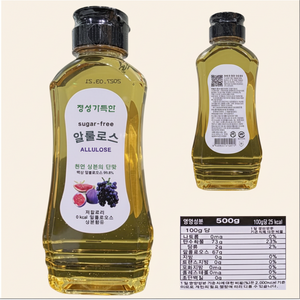 알룰로스 국내산 알룰로스 저당 저 칼로리 알룰로스, 1개, 500g