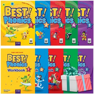 베스트 파닉스 1-5 S+W 세트 선택구매 Best Phonics 사은품 제공, 영어, 4단계(s+w) 붙이는 메모지증정