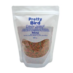 프리티버드 데일리 셀렉트 미니 펠렛 조류 사료, 350g, 1개