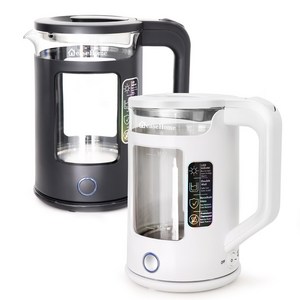 이즈홈 유리 보온 전기 포트 분유포트 Glass Electric Kettle (색상선택), 화이트