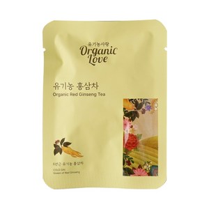 홍삼차 6년근 유기농 인삼차 티백 건강 부모님 선물, 8개, 1.5g