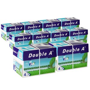 더블에이 A4 복사용지(A4용지) 80g 2000매 10BOX, 20000개