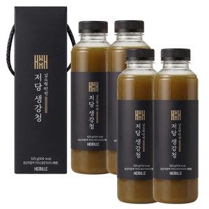 김소형 원장 저당 생강청 생강즙 100% 국산 생강 물 한방울 넣지 않은 생강 약 1kg 착즙, 4개, 1개입, 525g