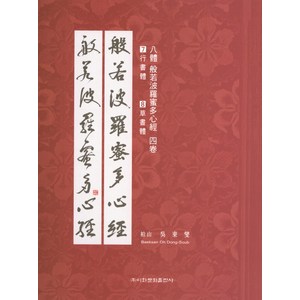 8체 반야바라밀다심경. 4:3행서체 4초서체, 이화문화출판사, 오동섭 저