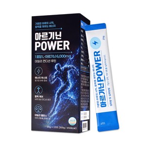 BNN 아르기닌 POWER 6000 고함량 타우린 레몬맛, 15개, 20g