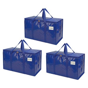 SC FMCG 다기능 이사박스 옷정리 수납함 방수 스크래치에 강한, 3개, 블루