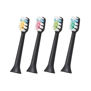 아쿠아픽 음파전동칫솔 AQ-102 칫솔모 (4개입), 블랙, 1개