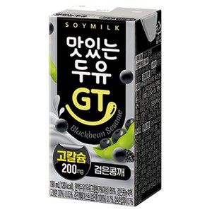 맛있는두유GT 검은콩깨, 190ml, 48개
