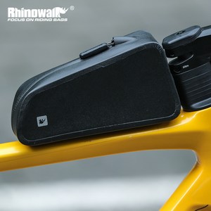 라이노워크 방수 자전거 탑튜브 가방 1.2L 볼트 스트랩 2가지 장착, 1개, 블랙