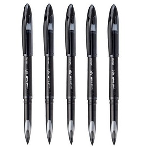 [5개 묶음] 유니볼에어 미쓰비시펜 UBA-188-M 블랙, 1개, UBA-188-M 블랙(24)x5개