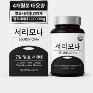 [공식] 서리 모나 4개월분 국산 발효서리태 정품, 1박스, 120정