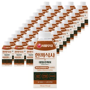 서울우유 한끼식사 데일리케어 구수한 맛, 54개, 190ml
