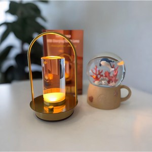 미이사 침실 무드등 충전식 무선 LED 밝기 조절 조명, one size, 골드, 1개