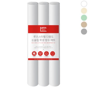 루츠스타펠 다용도 싱크대 주방 서랍 논슬립 방수 매트, 3개, 투명