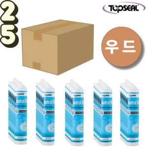 탑씰 Neutral-X 일반용 우드색 실리콘 실란트 270ml 노즐포함, 25개
