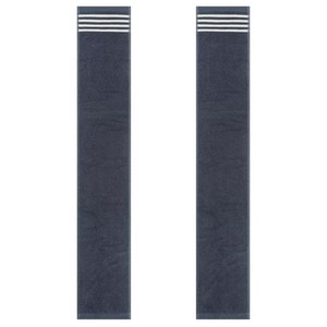 파인라인 스포츠타올 20cm x 110cm 순면 100%, 2개, 네이비