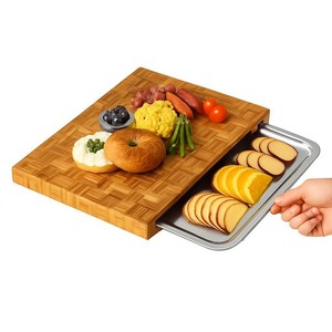 엔드그레인 우드도마 (트레이포함) 밧드 트레이 야채바트, 1개, 원목우드