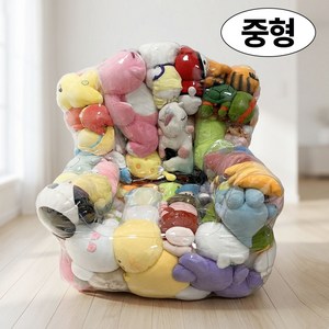 토토룸 투명 인형보관소파 정리함 수납함, 1개, 클리어 M
