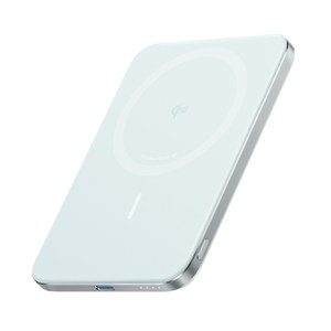 앤커 맥고 나노 파워뱅크 5000mAh 20W 슬림형 무선충전 보조배터리, 민트그린, A1665